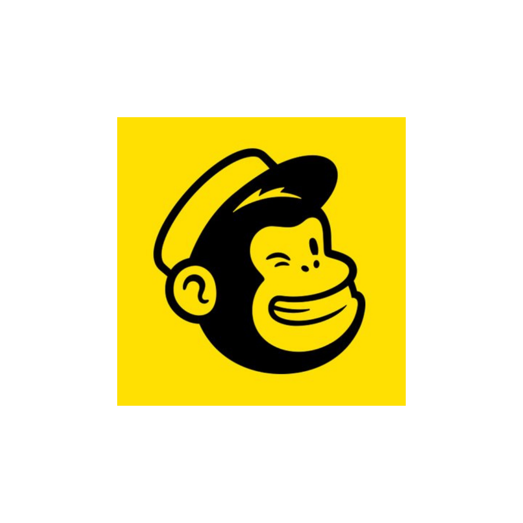 Mailerchimp Email Service Provider logo yellow and black