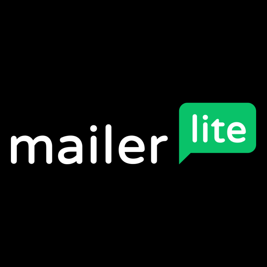 Mailerlite email marketing logo white and green