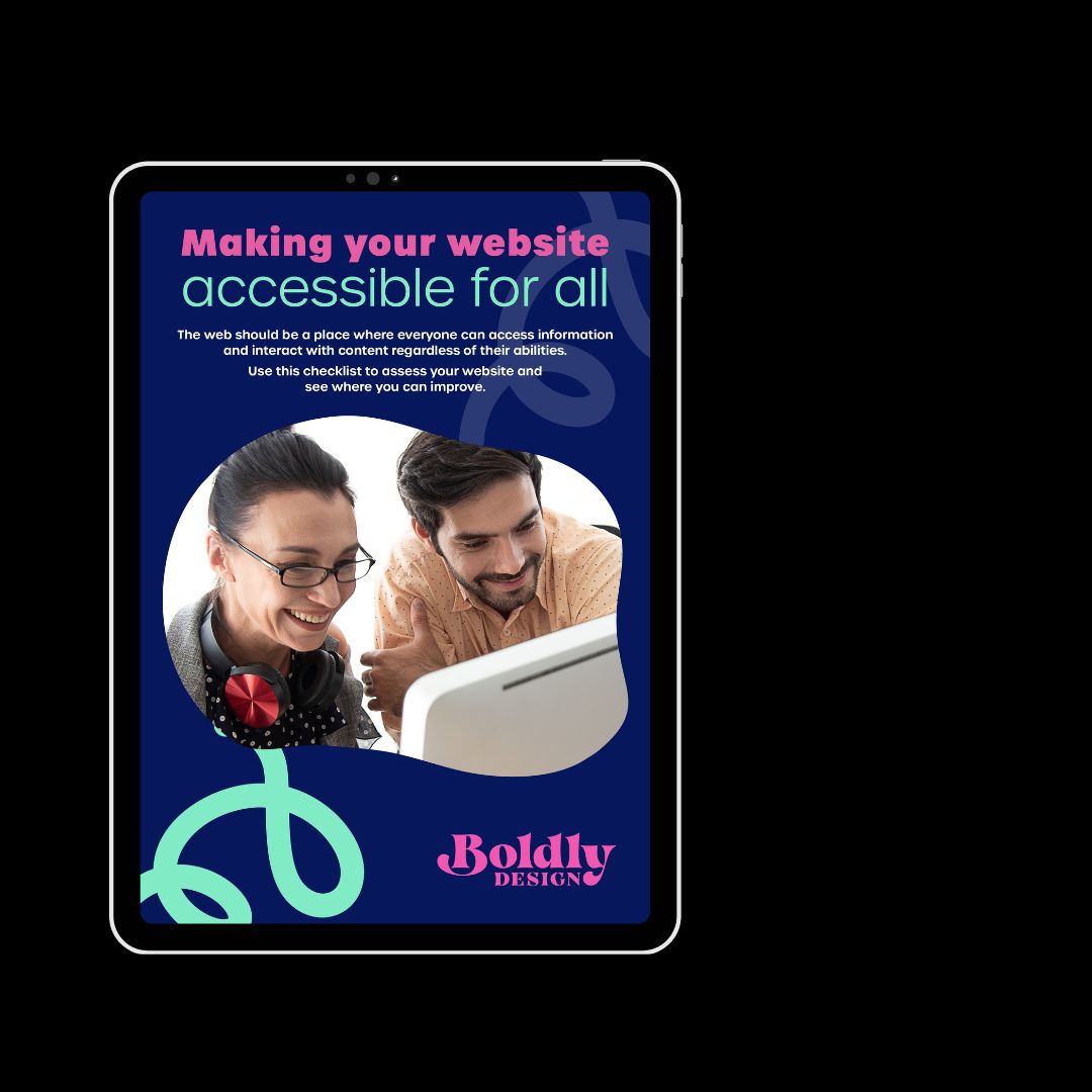 Cover of Is your website accessible for all on dark background